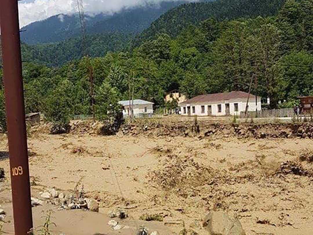 River Nenskra flood cuts off 10 villages in Svaneti