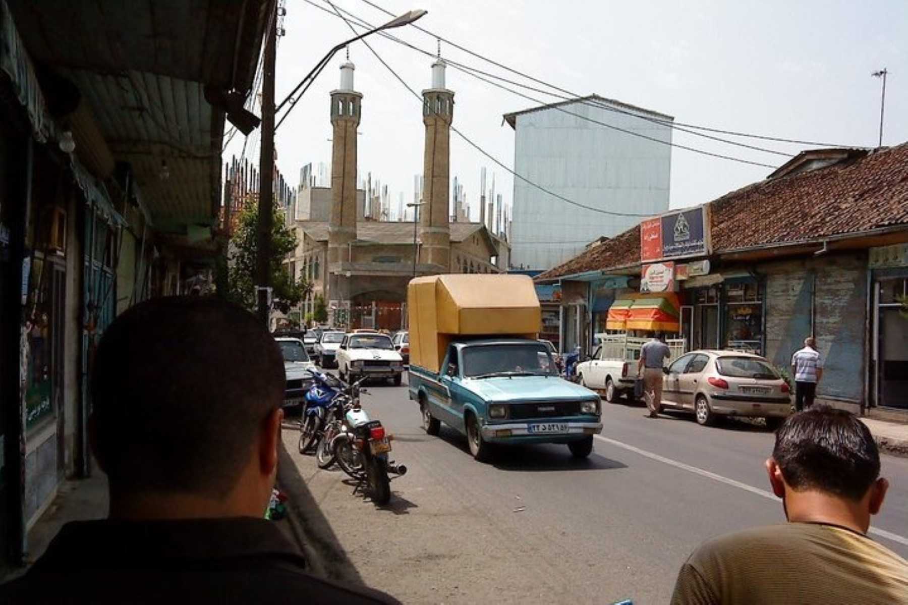 Astara, a town on the Iranian-Azerbaijani border, as seen from Iran. Photo: Ismi Aghayev/OC Media