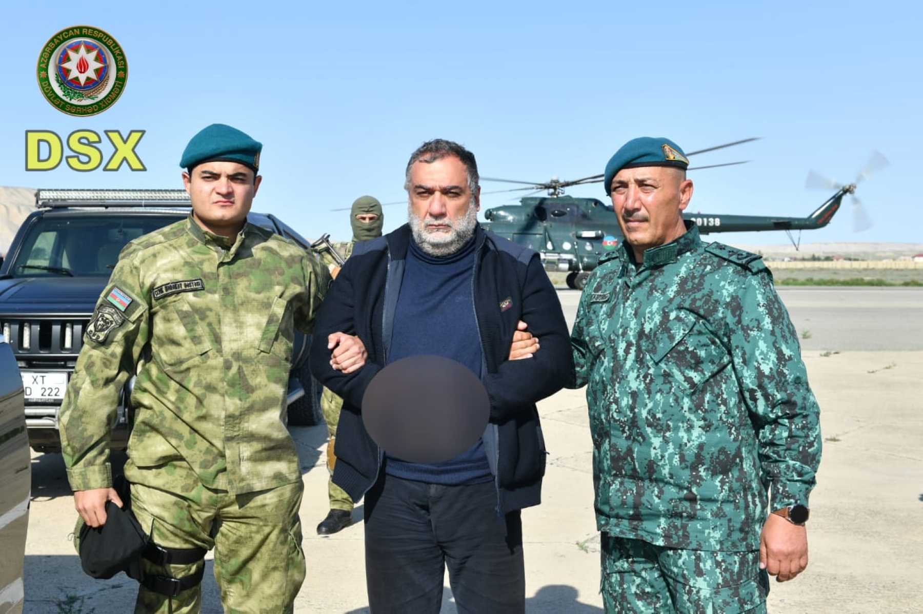 Ruben Vardanyan following his detention. Photo: State Security Service of Azerbaijan