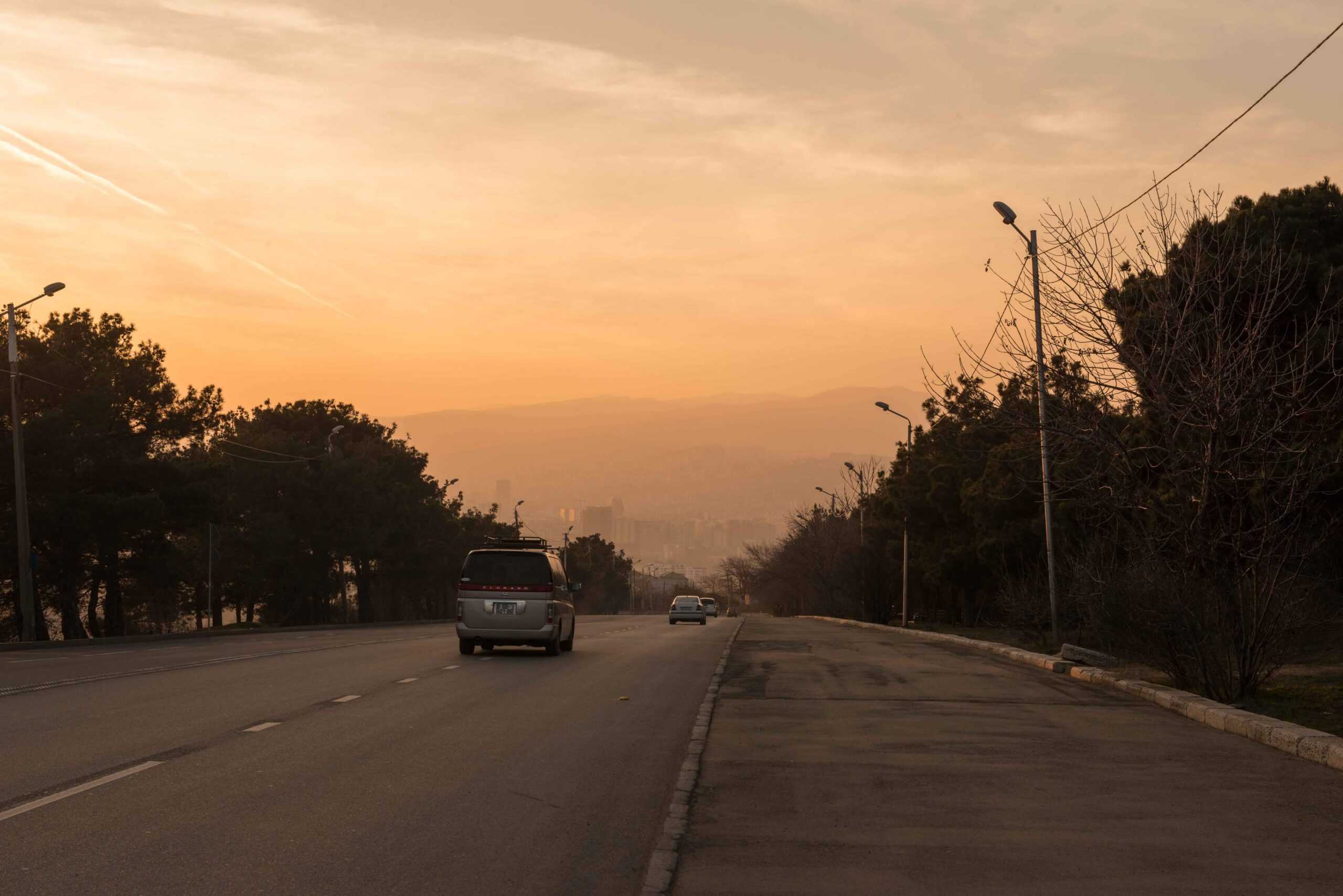 Air pollution in Tbilisi. Photo: Tamuna Chkareuli/OC Media.