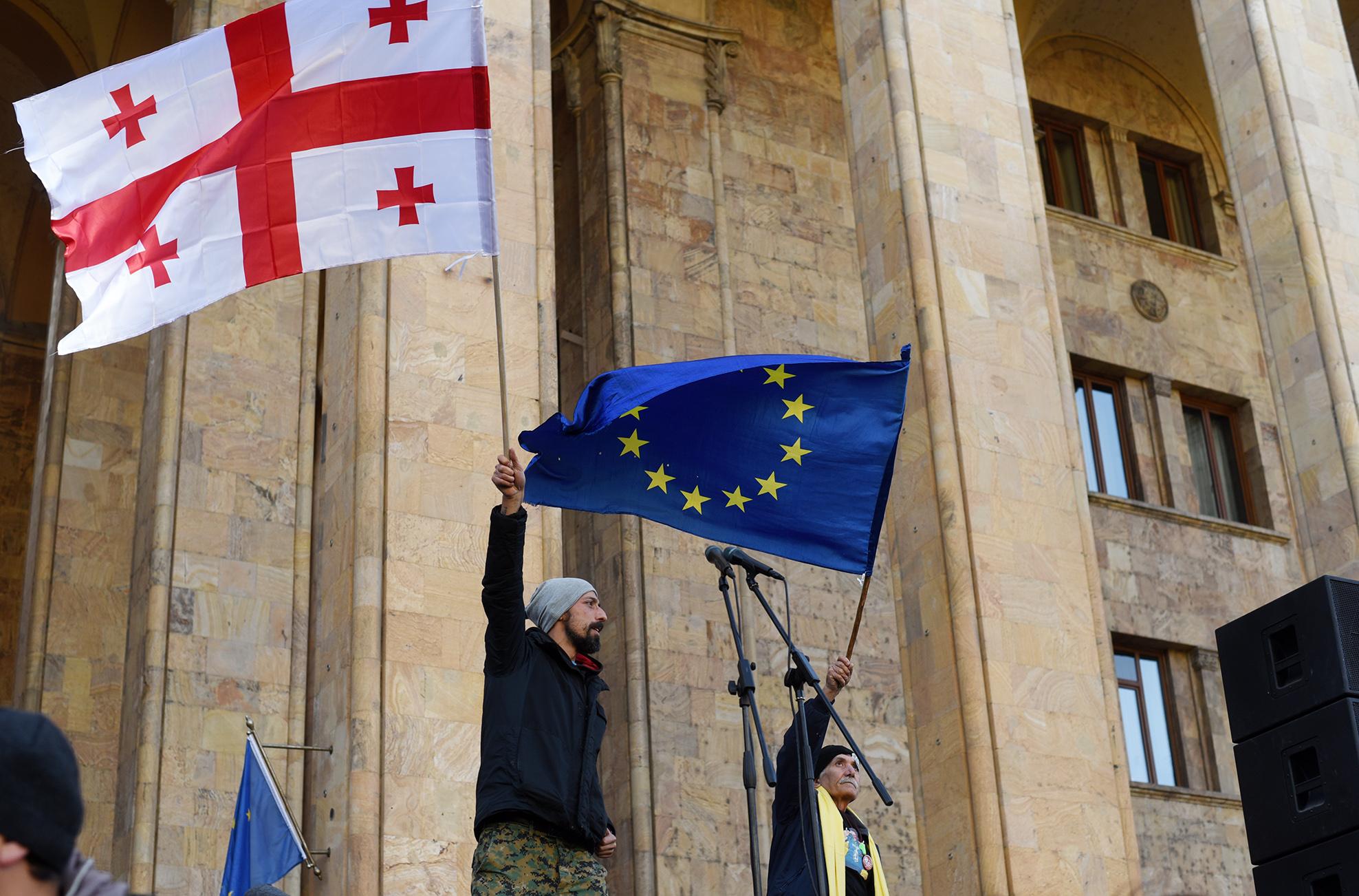 10 Georgian anti-government protesters jailed