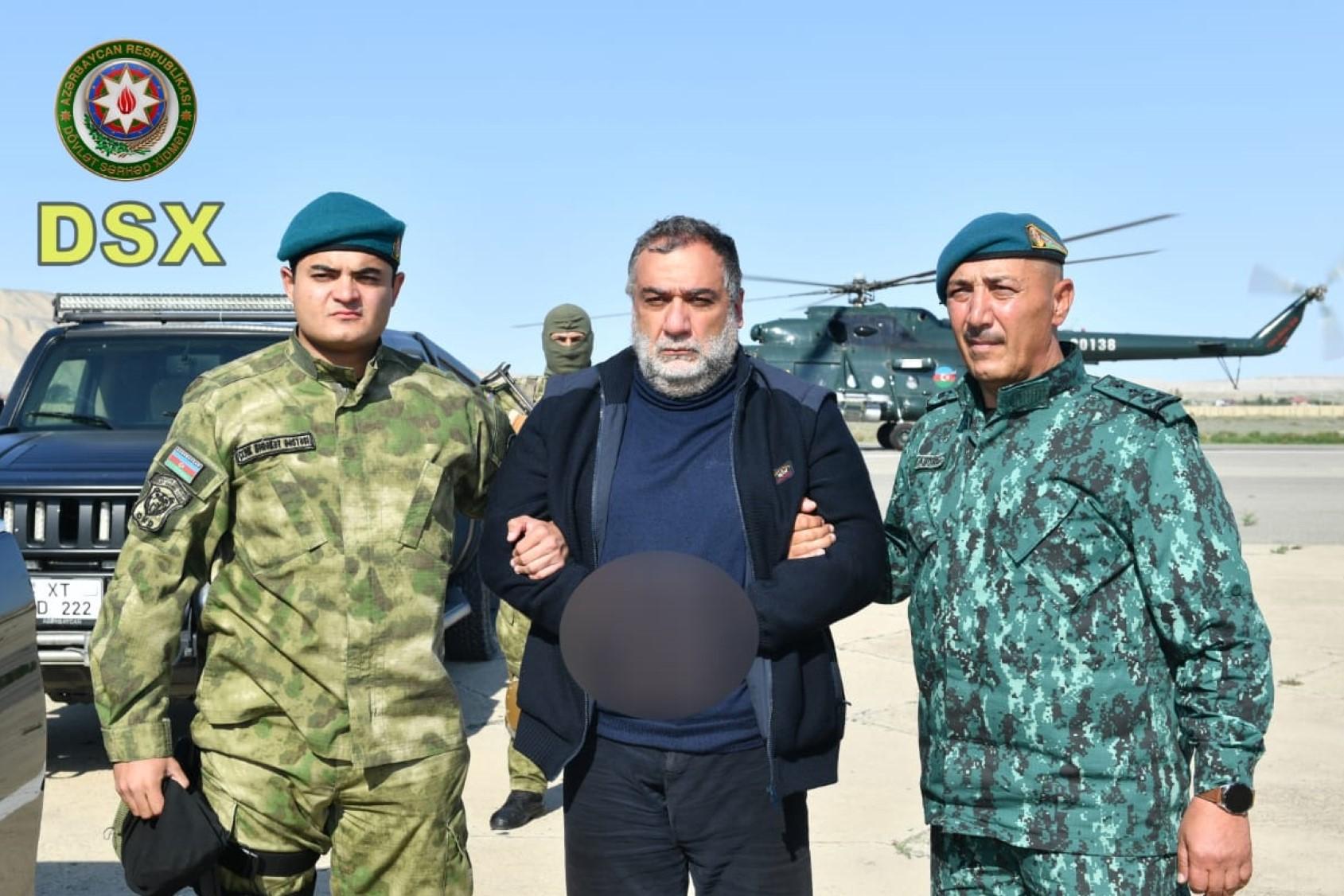 Ruben Vardanyan following his detention. Photo: State Security Service of Azerbaijan