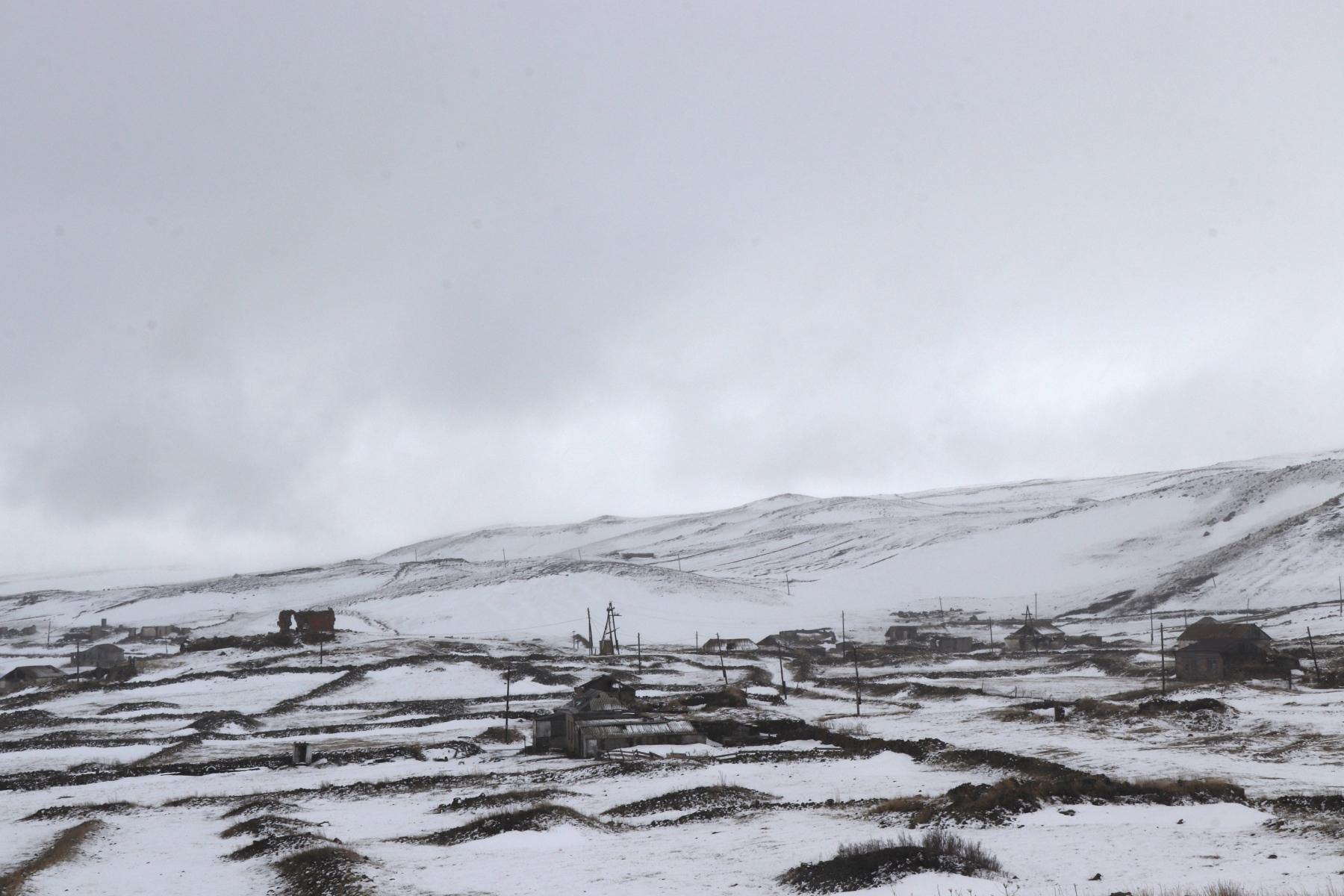 Aspara farmlands under snow. Photo: Mzisa Khmaladze/OC Media.